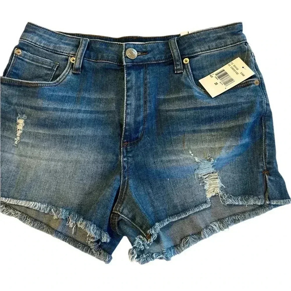NWT STS Blue Women's High Rise Aubrey Cutoff Distressed Jean Short Size 28 - Picture 4 of 13